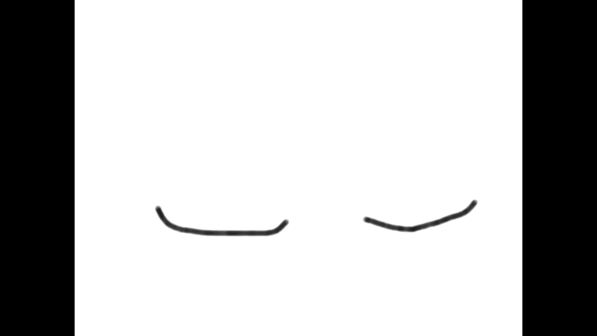 a rough animated doodle of cartoon eyes and blushing